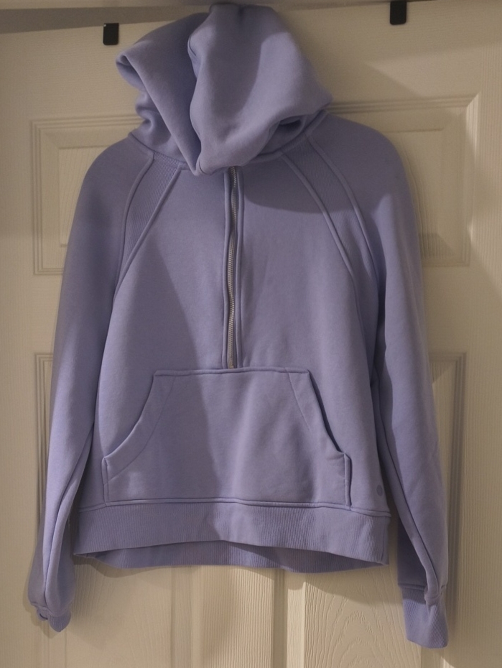 Danskin Lavender Half-Zip Hooded Pullover